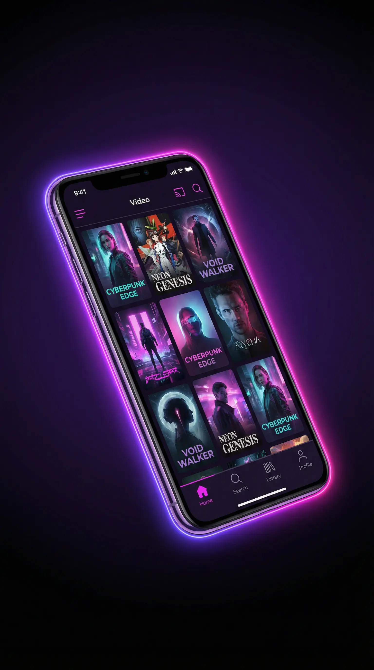 草莓视频 APP视频客户端界面